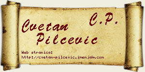 Cvetan Pilčević vizit kartica
